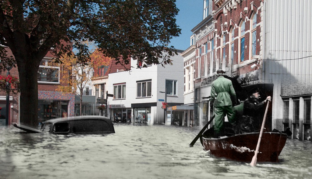 Kleine Markt 1953 omgeven door gebouwen uit 2014